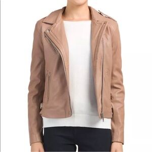 Amaryllis Genuine Leather Moto Jacket